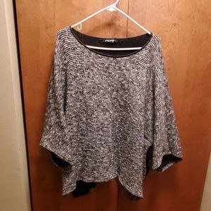 Women's poncho sweater